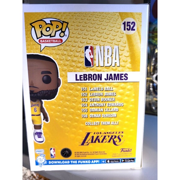 LeBron James 152 Los Angeles Lakers #6 NBA Funko Pop! Series 9 in box - Picture 4 of 7